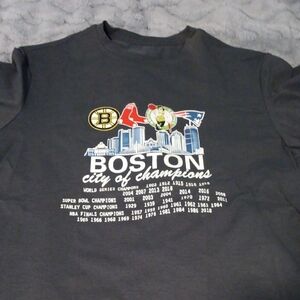 Boston City of Champions Graphic Tee - Dark Gray